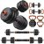 FEIERDUN Adjustable Dumbbells, 50lbs Free Weight Set with Connector