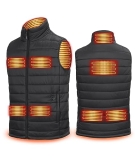 uupalee Men’s Heated Vest with Battery Pack Outdoor Lightweight Warm Heating Clo