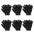 SILEDGN 6 Pairs Winter Gloves for Women Men’s Warm Knit Gloves for Clod Weather