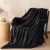 PHF Fleece Throw Blanket 50″x60″ – 300GSM Lightweight Airy Warmth, Black