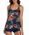 Stylish Swim Suits for Women Slimming Tankini Set Adjustable Straps 2 Piece Swim