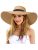 Senker Fashion Sun Hats for Women Oversize Wide Brim Straw Beach Hat Floppy Fold