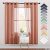 NICETOWN Open Linen Weave Linen Burlap Window Curtains