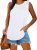 rosemia Womens Tank Tops Summer T Shirts Sleeveless Casual Loose Tunic Blouses(S