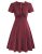 1940s Dresses for Women Vintage A Line Swing Dress Tea Dress Short Sleeve Work D
