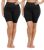 TNNZEET 2 Pack Plus Size Biker Shorts for Women