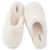 Snug Leaves Women’s Scuff Slippers Fuzzy House Shoes Cream White,7-8 US