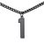 FindChic Jersey Number Chain Black 1 Necklaces Stainless Steel Sports Player Foo