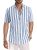 JMIERR Men’s Summer Casual Stylish Short Sleeve Button-Down Shirts Cotton Linen