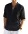 COOFANDY Men’s Cotton Linen Henley T-Shirts Long Sleeve Hippie Casual Beach T-Sh