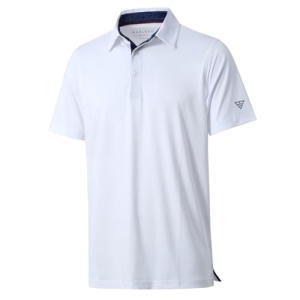 M MAELREG Golf Polo Shirts for Men Short Sleeve Performance Moisture Wicking Qui