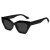 SOJOS Square Cat Eye Polarized Sunglasses for Women Retro Classic Vintage Trendy