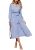 PRETTYGARDEN Women’s Floral Boho Dress Fall Long Sleeve Wrap V Neck Ruffle Flowy