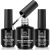 Beetles 3Pcs 15ml Builder Nail Gel with No Wipe Top Coat Gel Nail Polish and Bas