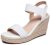 Vepose Women’s White Wedge Sandals Platform Espadrilles Open Toe Ankle Strap Com