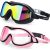 2 Pack Swim Goggles for Adult Wide View Anti-Fog & UV Waterproof Men Women