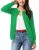 GRACE KARIN Women’s Long Sleeve Green Cardigan Sweaters Lightweight Soft Knit Cr