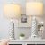 QiMH 26″ Table Lamps Set of 2, Modern Bedside Lamps with USB A+C Ports