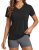 MAGCOMSEN Shirts for Women V Neck Workout Tops Running Dry Fit Sun Protection Sh