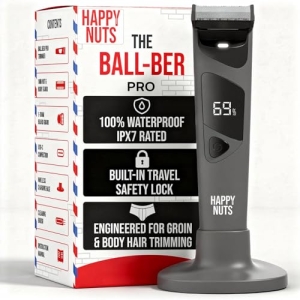 HAPPY NUTS The Ballber Pro Electric Groin & Body Hair Trimmer for Men