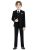 Almighty Magic Boys Black Suit Slim Fit 5 Pieces Teen Formal Tuxedo for Wedding