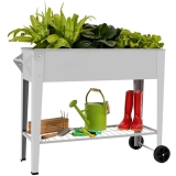 LEETOLLA 𝐑𝐚𝐢𝐬𝐞𝐝 𝐆𝐚𝐫𝐝𝐞𝐧 𝐁𝐞𝐝 𝐎𝐮𝐭𝐝𝐨𝐨𝐫 Elevate Herb Garden Planter Box Outdoor Raise