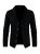 JMIERR Mens Wool Blend Shawl Collar Cable Knit Cardigan Sweater, L, Black