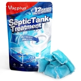 Vacplus Septic Tank Treatment 12 Pcs for 1-Year Supply