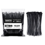 Zip Ties 4 inch (200 Pack), Small Zip Ties with 18 lb Tensile Strength