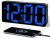 PPLEE Alarm Clock for Bedroom with Night Light & Bold Digits-7 in Digital Clock