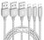 iPhone Charger 3 Pack 10 ft Apple MFi Certified Lightning Nylon Braided Cable Fa