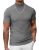 COOFANDY Mens Mock Turtleneck Sweater Short Sleeve Casual Dress Sweater Shirt Sl