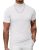COOFANDY Mens White Mock Turtleneck Short Sleeve Sweater Casual Stylish Knitted