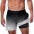 Cozople Mens Swim Trunks with Compression Liner Gradient 2 in 1 Swimming Short Q