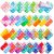 Pop Fidget Toys Bulk Its Party Favors for Kids 4-8 8-12 30 Pack Mini Pop Keychai