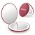WOBSION Travel Compact Mirror,Portable 1x/10x LED Makeup Mirror with Magnificati