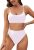 Pink Queen Women’s Bathing Suit Push Up High Waisted Cheeky Sexy Swimwear Two Pi