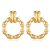 HESSAWELL Gold Dangle Earrings Big Round Hoop Drop Earrings Vintage Fashion Part