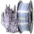 MIKA3D 1.75mm Silk Shiny White Black PLA Dual Color Co-Extrusion 3D Print Filame