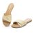 FITORY Women’s Flat Sandals Fashion Slides With Soft Leather Slippers for Summer