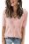 Arach&Cloz Women’s Summer Fall Tops 2025 Short Sleeve Plus Size Sweaters V Neck