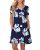 WNEEDU Women’s Summer Casual T Shirt Dresses Short Sleeve Swing Dress with Pocke