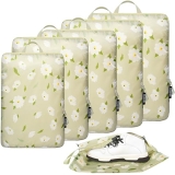 BAGAIL 6 Set Ultralight Compression Packing Cubes Packing Organizer for Travel A