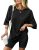 Ekouaer Pajamas 2 Piece Lounge Sets Ribbed Knit Matching Outfits T-shirt Biker S