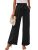 Heymoments Women’s Wide Leg Lounge Pants with Pockets Black XX-Large Lightweight