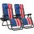Best Choice Products Set of 2 Adjustable Steel Mesh Zero Gravity Lounge Chair Re