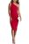 PRETTYGARDEN One Shoulder Dresses for Women 2025 Summer Ruched Mesh Asymmetrical