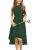 Galawaqe Chiffon Flowy Dresses Flower Girls Asymmetrical with Ruffles Sleveless