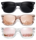 MEETSUN Retro Polarized Sunglasses for Women Men Classic Mirror Lens Driving Sun