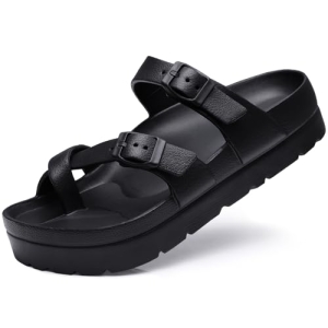 Goosecret Women’s Platform Sandals with Arch Support Comfortable Foam Slides Sum